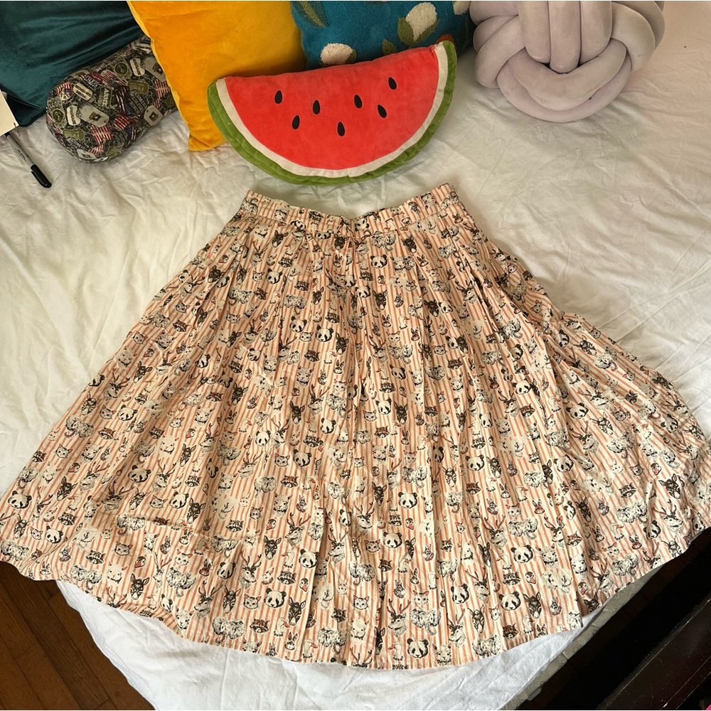 Tulip B Swing Skirt, Woodland Creatures, Large